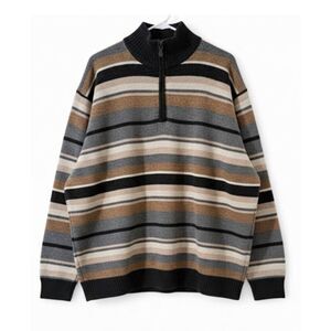 Northern Isles Mens 2xl sweater grandpa 90's wool camel granola earthtone